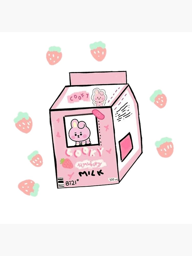 Discover cooky milk Strawberry Premium Matte Vertical Poster