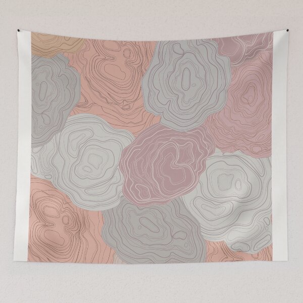 Item preview, Pastel Colours Abstract Topography  Aeasthetic  Pattern designed and sold by zedonee.