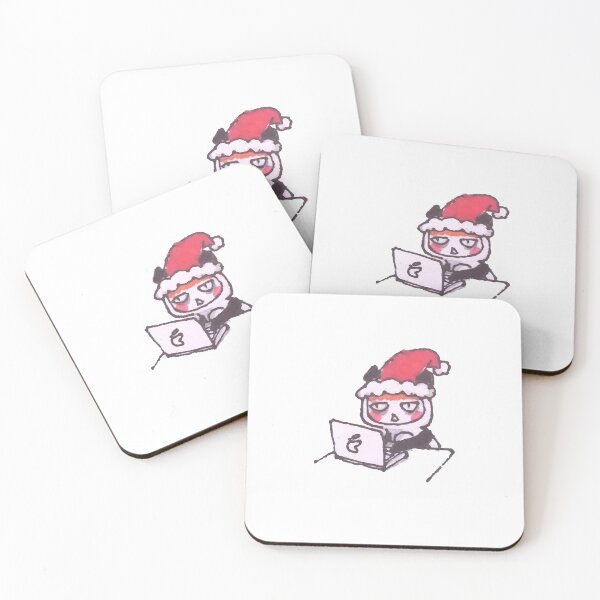 Item preview, Panda Santa stay up all night  ❤ designed and sold by Cattee-Design.