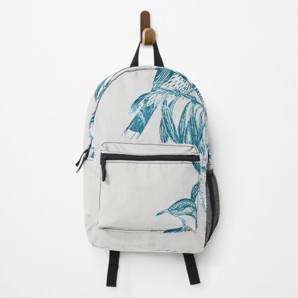 Item preview, Vintage bird print in teal colourway designed and sold by psygon.
