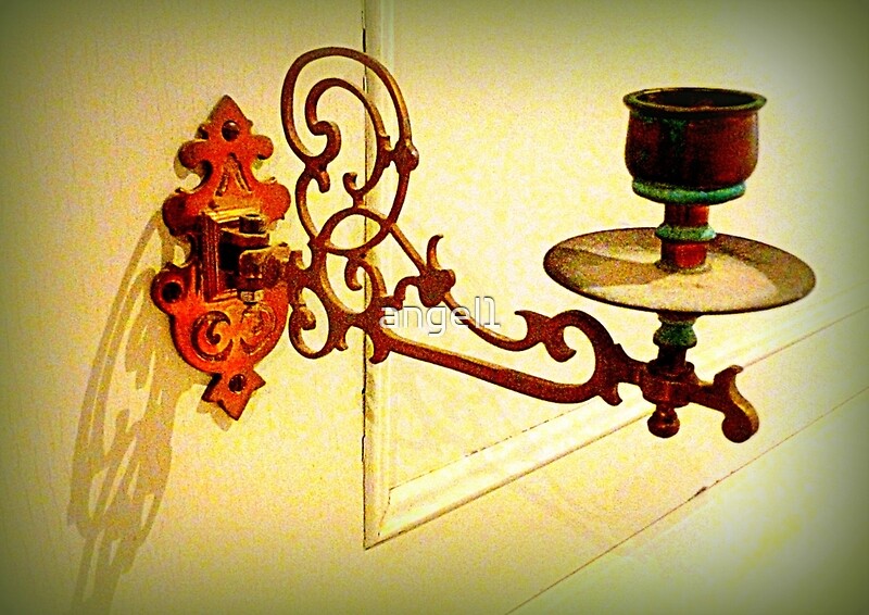 "Antique piano candle holder" by ©The Creative Minds Redbubble
