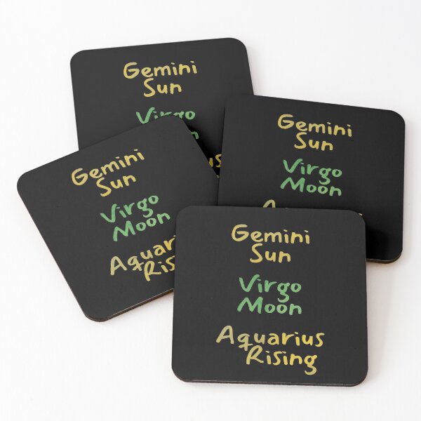 Item preview, Gemini Sun Virgo Moon Aquarius Rising Text designed and sold by leomooncreates.