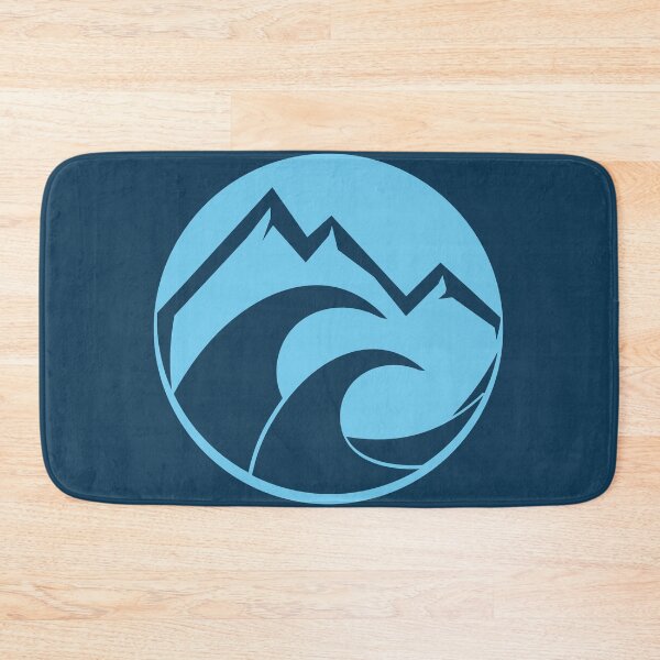 Item preview, jagged mountain and crashing ocean abstract  designed and sold by pholange.