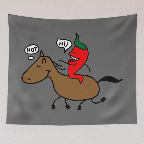 Item preview, Sharp rider as chilli with horse designed and sold by spontania.