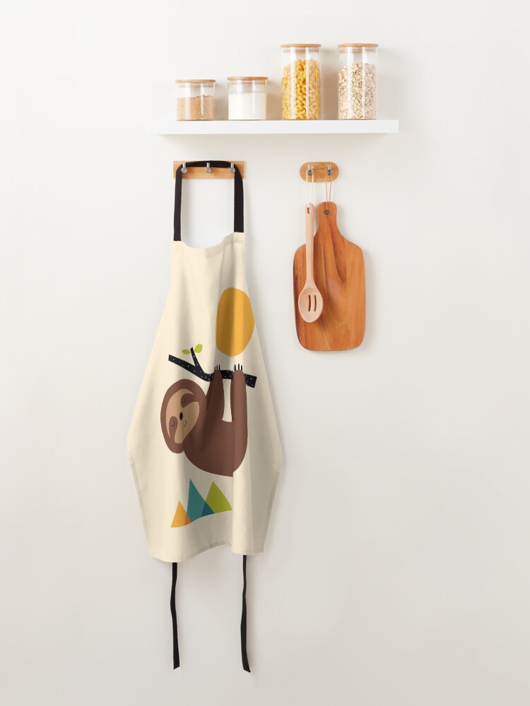 Alternate view of Keep Calm And Live Slow Apron