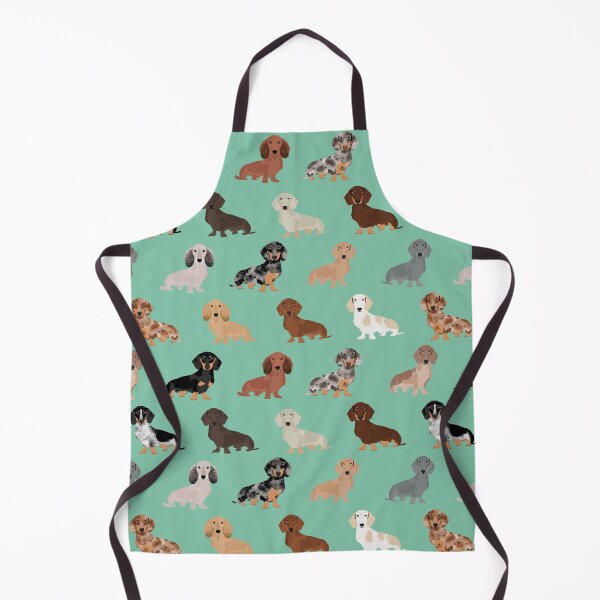 Item preview, Dachshund dog breed pattern dapple merle black and tan coat colors designed and sold by PetFriendly.
