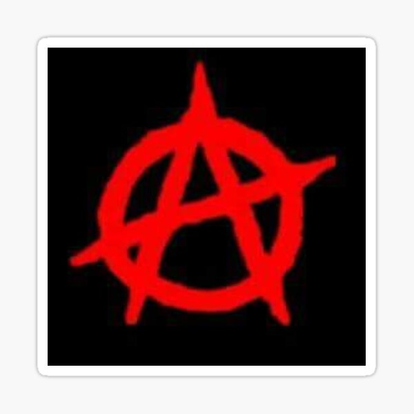Red Anarchy Sticker