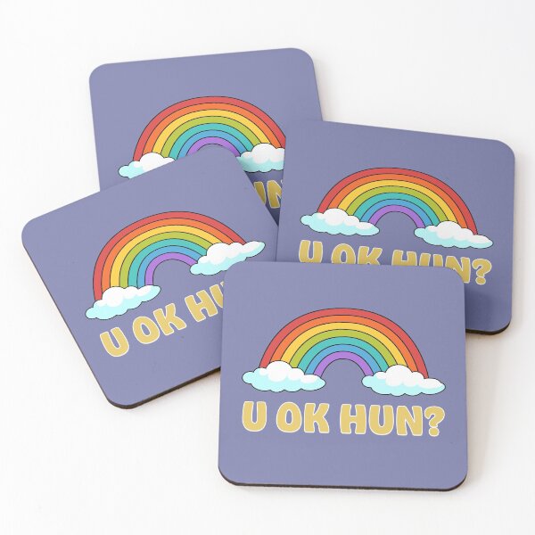 Item preview, U OK HUN? Funny Rainbow designed and sold by ForFunDesigns.