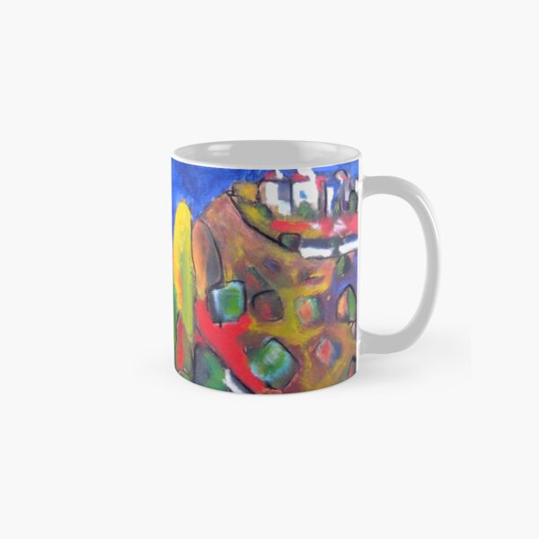 Cuadro colinas de la costa italiana Taza clásica
