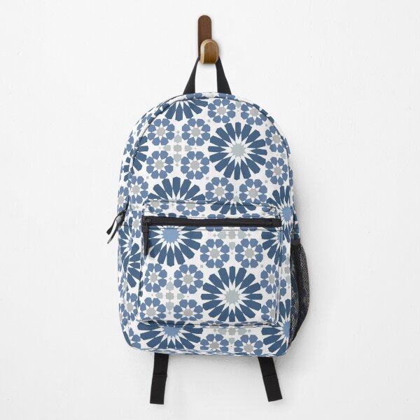 Item preview, Blue geometric flower pattern designed and sold by AD-Shop.
