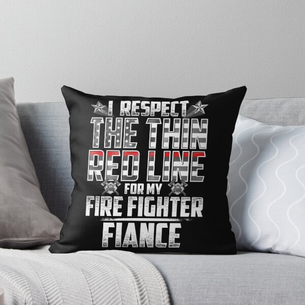 Item preview, Fiance Fire Fighter Thin Red Line designed and sold by wheedesign.
