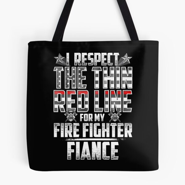 Item preview, Fiance Fire Fighter Thin Red Line designed and sold by wheedesign.