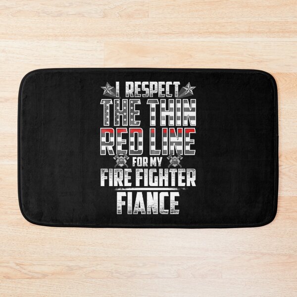 Item preview, Fiance Fire Fighter Thin Red Line designed and sold by wheedesign.