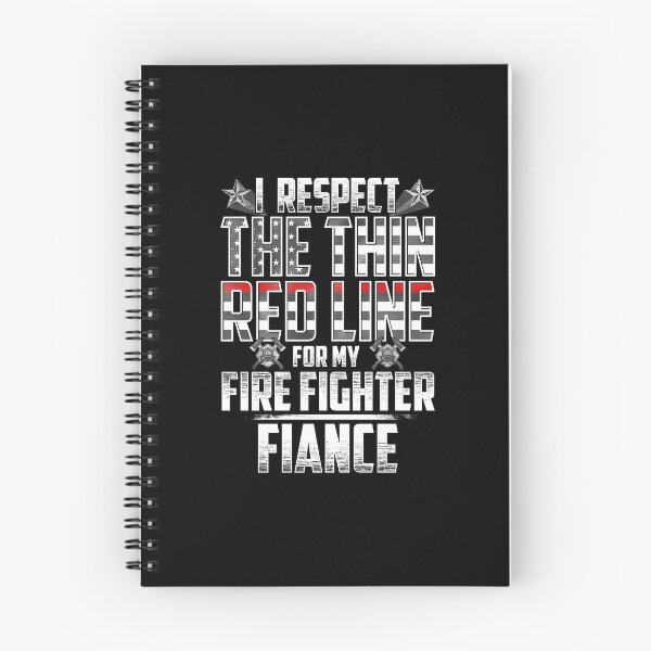 Item preview, Fiance Fire Fighter Thin Red Line designed and sold by wheedesign.