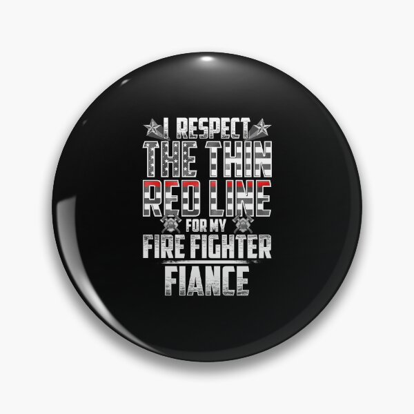 Item preview, Fiance Fire Fighter Thin Red Line designed and sold by wheedesign.