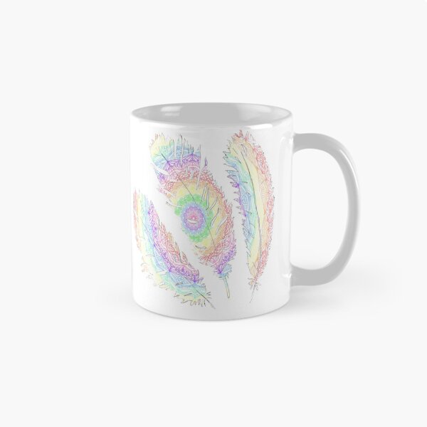 Item preview, Feather rainbow mandala.  designed and sold by artbycaseylh.