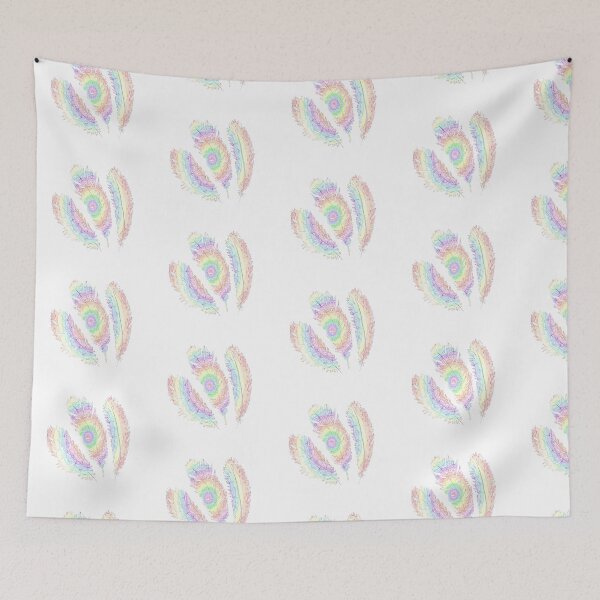 Item preview, Feather rainbow mandala.  designed and sold by artbycaseylh.