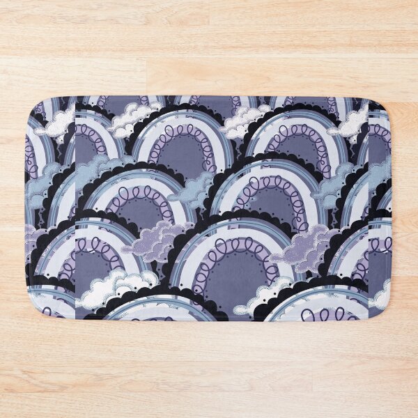 Item preview, Pastel purple blue rainbow pattern designed and sold by MarineTreasury.