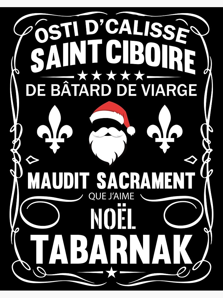 Carte postale avec l uvre Noel Quebecois Sacre et Humour du