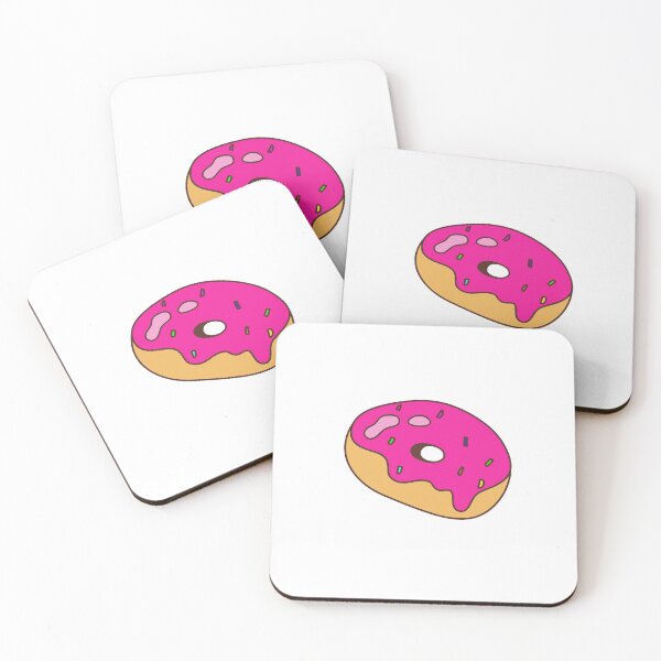 Item preview, Donut Raspberry white background designed and sold by oxoxoxo.