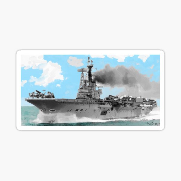 HMS Centaur oil 1 Sticker
