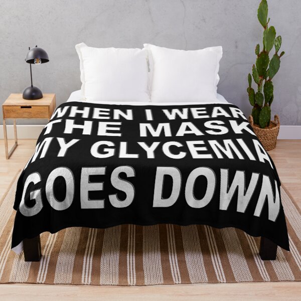 Item preview, WHEN I WEAR THE MASK MY GLYCEMIA GOES DOWN -  DIABETES CORONA - DIABETIC CHRISTMAS GIFT designed and sold by Ralek.
