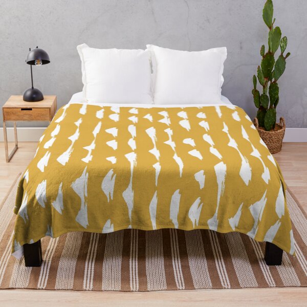 Item preview, Abstract Strokes, Striped Pattern, Yellow and White designed and sold by meggydesigns.