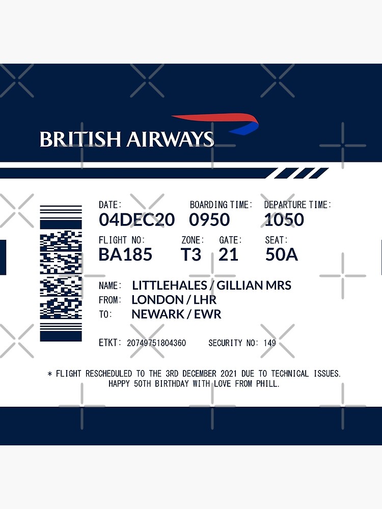 Boarding Pass Pillow GLH by twgcrazy