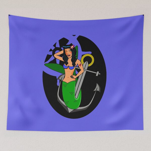 Item preview, Daisy Jones - Mermaid Pin-Up designed and sold by BrazenSwagger.