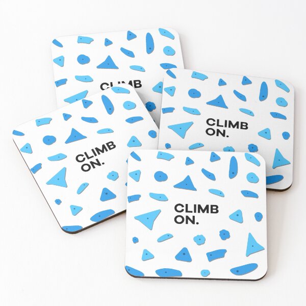 Item preview, Climb On Climbing Holds Sticker Pack - Blue designed and sold by Seth's Tees.