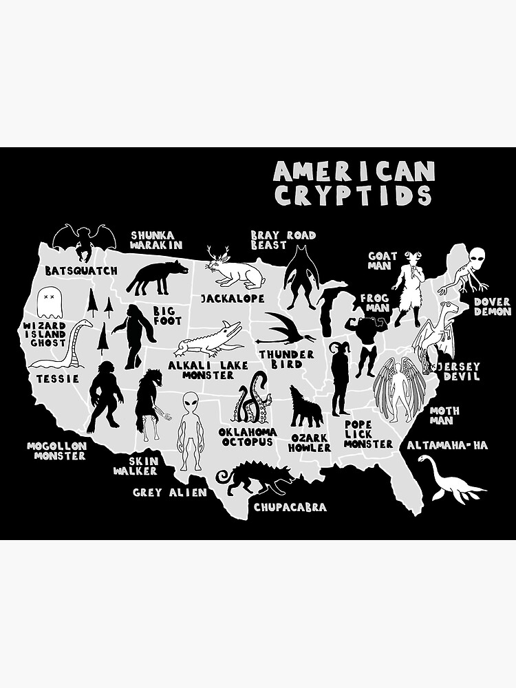 U.S. Cryptid Map 