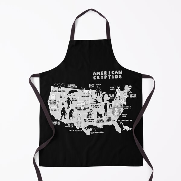 Item preview, Map Of Cryptids In The USA designed and sold by whitepaperbag.