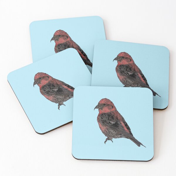 Item preview, White Winged Crossbill Black Alternate Print  designed and sold by designsasstultd.