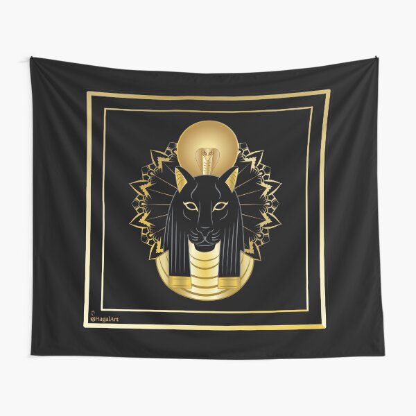 The egyptian goddess Sekhmet Tapestry