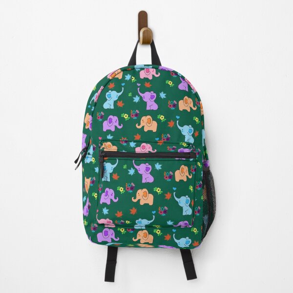 Item preview, Floral Baby Elephants Pattern designed and sold by thelazyllama.