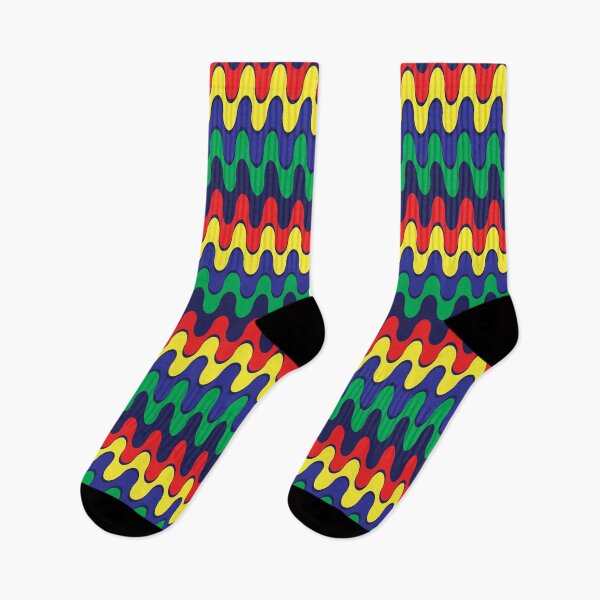 Item preview, Multicolored Wavy Lines designed and sold by GregUche.