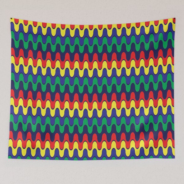 Item preview, Multicolored Wavy Lines designed and sold by GregUche.