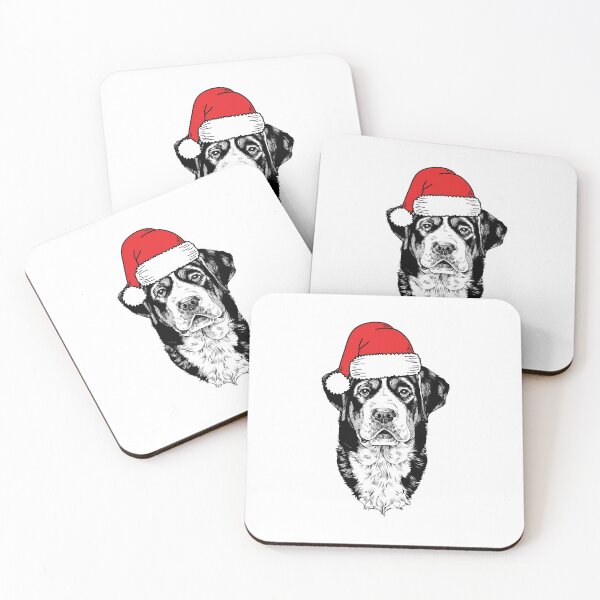 Item preview, Christmas Swissy Santa Greater Swiss Mountain Dog Holiday designed and sold by thepawster.