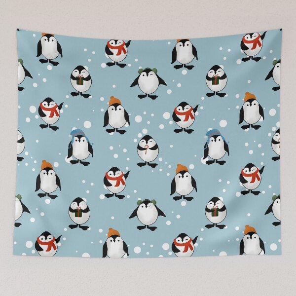 Item preview, Penguins Christmas pattern designed and sold by Vinaerick.