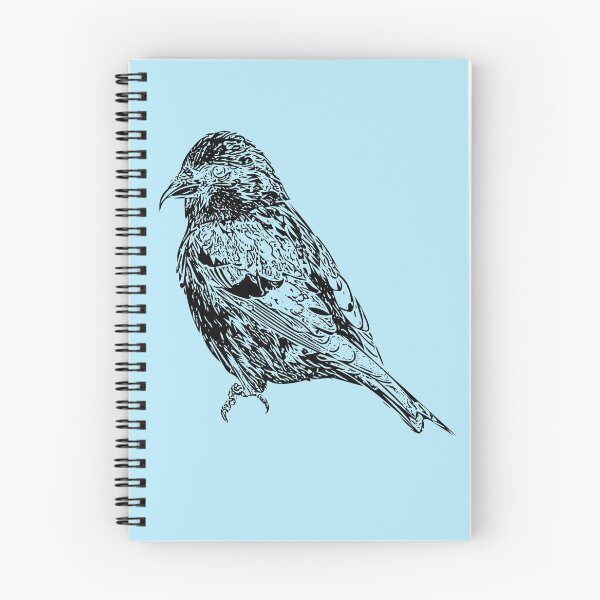 Item preview, White Winged Crossbill Black Print designed and sold by designsasstultd.