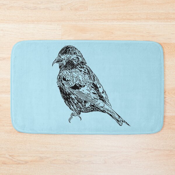 Item preview, White Winged Crossbill Black Print designed and sold by designsasstultd.