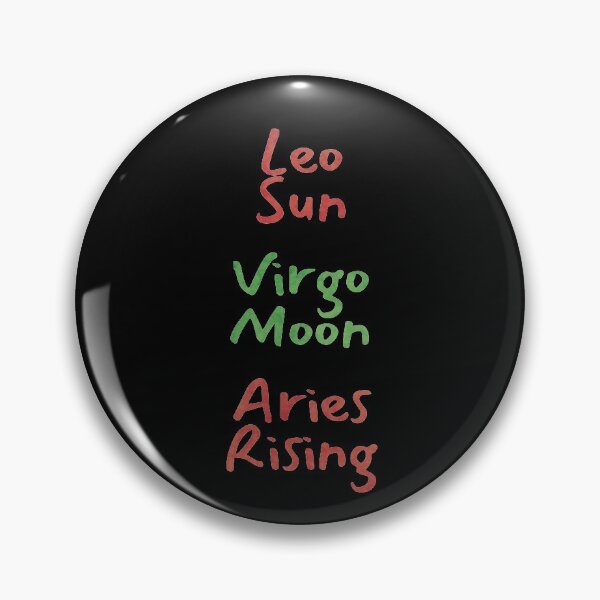 Item preview, Leo Sun Virgo Moon Aries Rising Text designed and sold by leomooncreates.