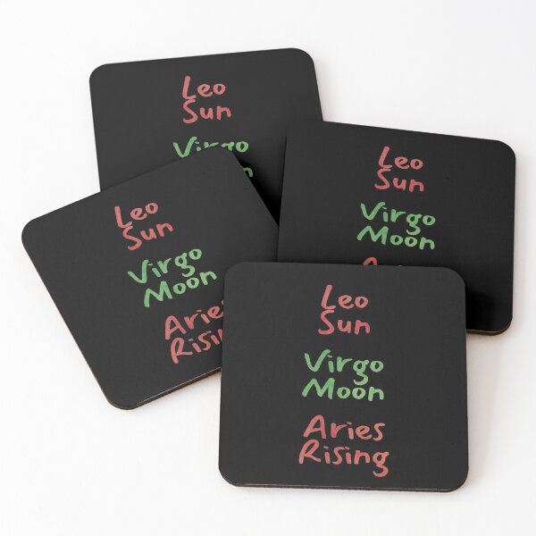 Item preview, Leo Sun Virgo Moon Aries Rising Text designed and sold by leomooncreates.
