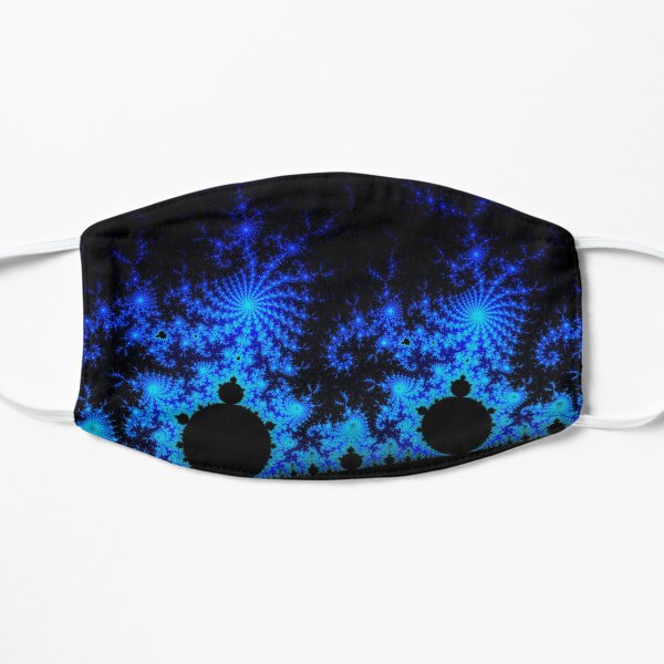 Blue Mandelbrot Fractal Flat Mask