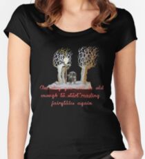 CS Lewis Narnia fairytale quote Women's Fitted Scoop T-Shirt