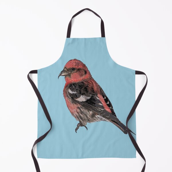 Item preview, White Winged Crossbill Color Print designed and sold by designsasstultd.