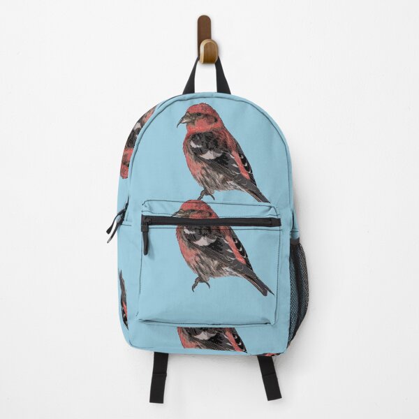 Item preview, White Winged Crossbill Color Print designed and sold by designsasstultd.