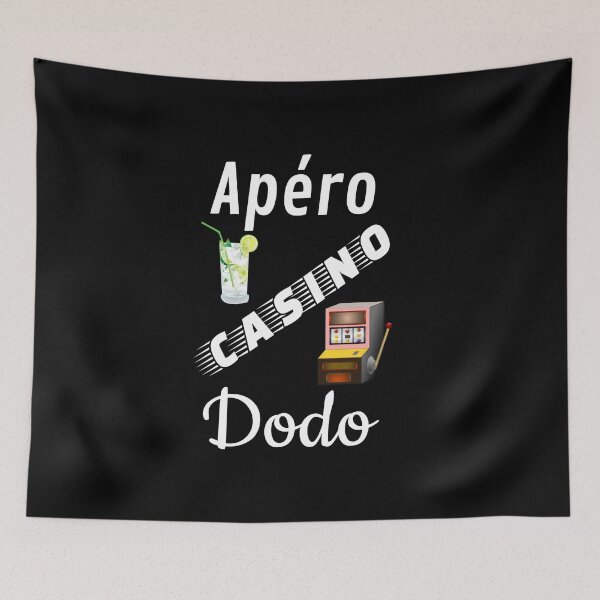 Item preview, apero casino dodo humor gift for black background funny humor designed and sold by sex-sansbol.