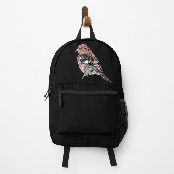 Item preview, White Winged Crossbill White Alternate Print designed and sold by designsasstultd.