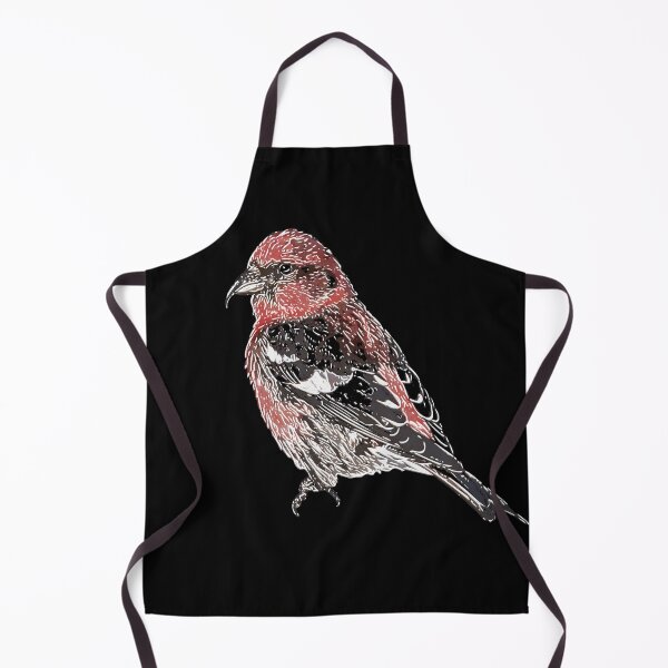 Item preview, White Winged Crossbill White Alternate Print designed and sold by designsasstultd.